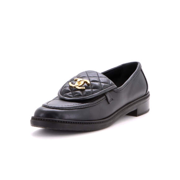 Chanel Shoes - Chanel Women's CC Loafers Quilted Leather